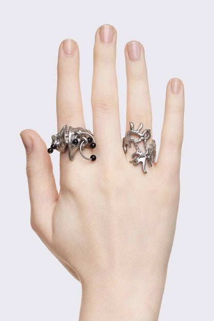 Minga London Glassy Ring Set