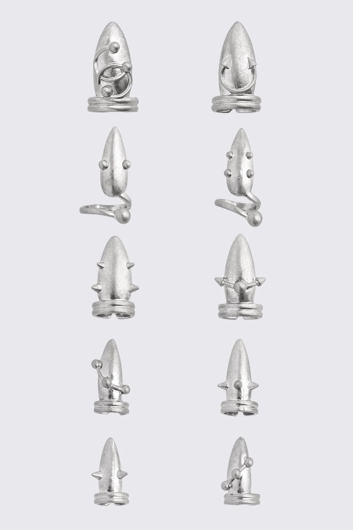 Minga London Vicious Nail Ring Set