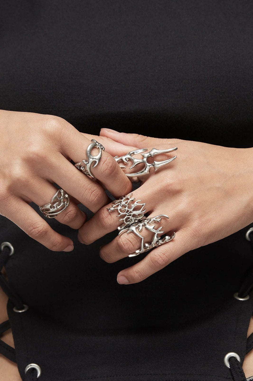 Minga London Iron Veins Ring Set