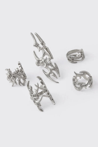 Minga London Iron Veins Ring Set