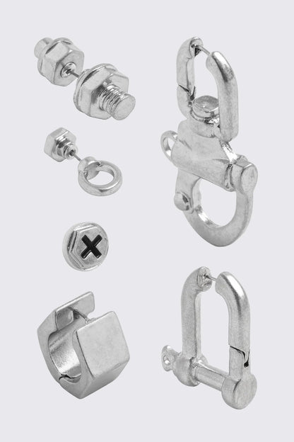 Minga London Screwed Earring Set