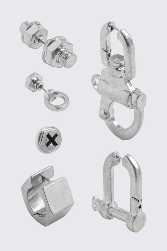 Minga London Screwed Earring Set