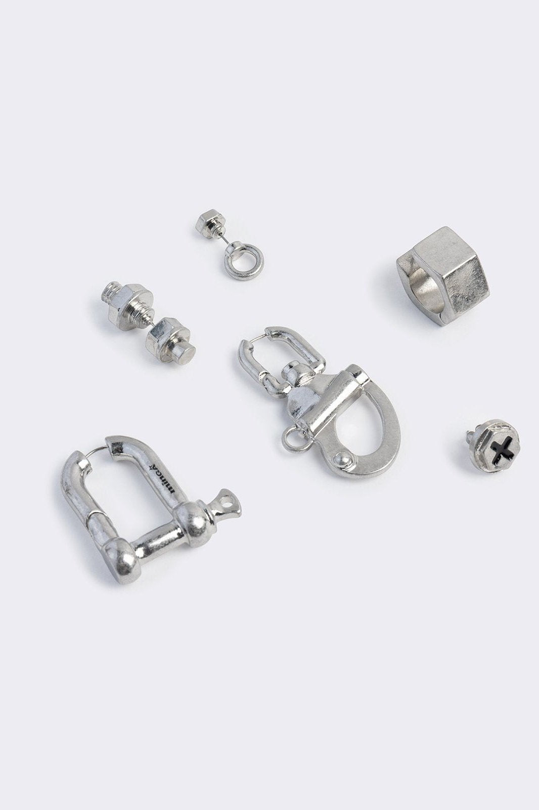 Minga London Screwed Earring Set