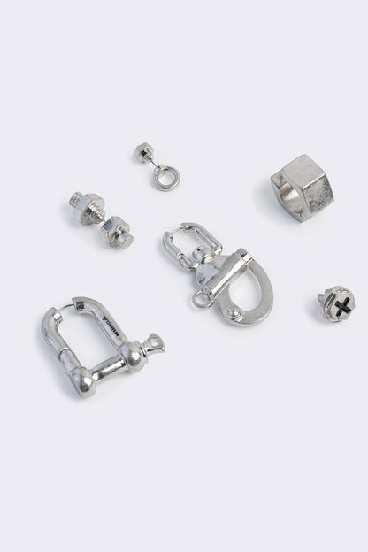 Minga London Screwed Earring Set