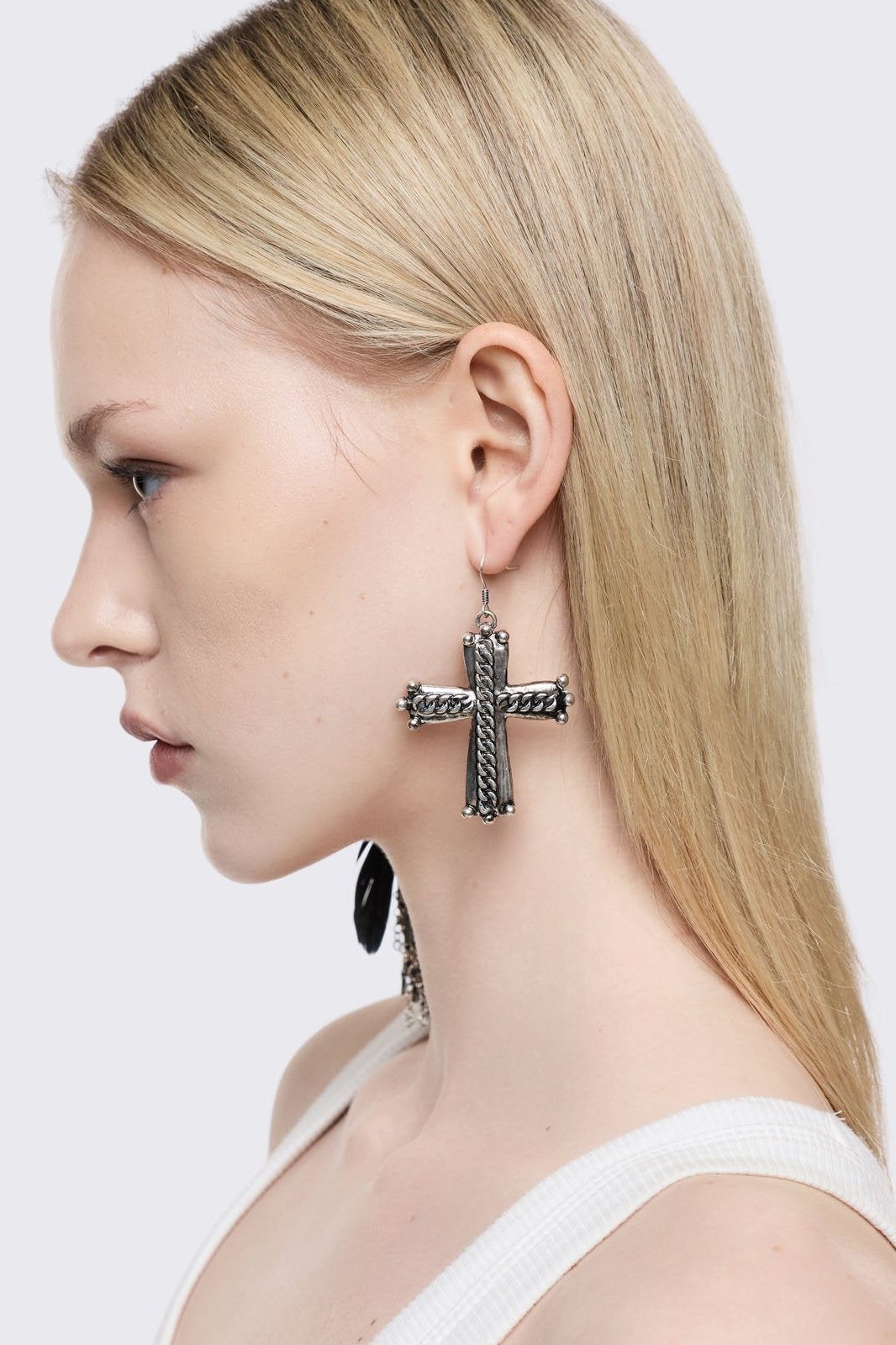 Minga London Dark Feathers Earring Set