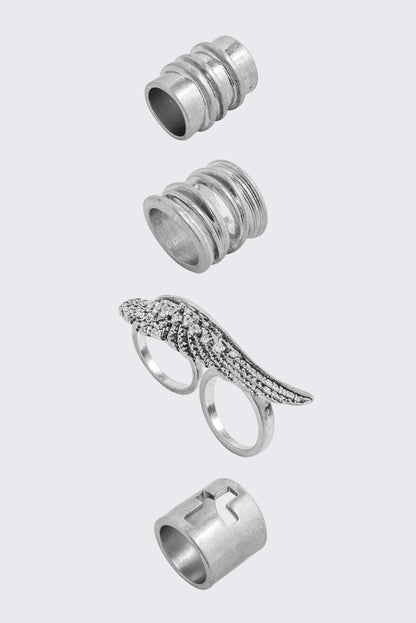 Minga London Dusty Wings Ring Set