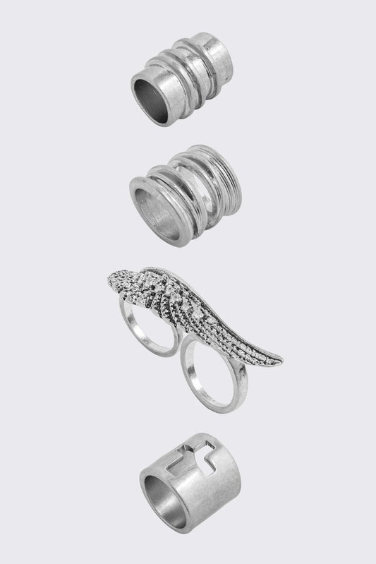 Minga London Dusty Wings Ring Set