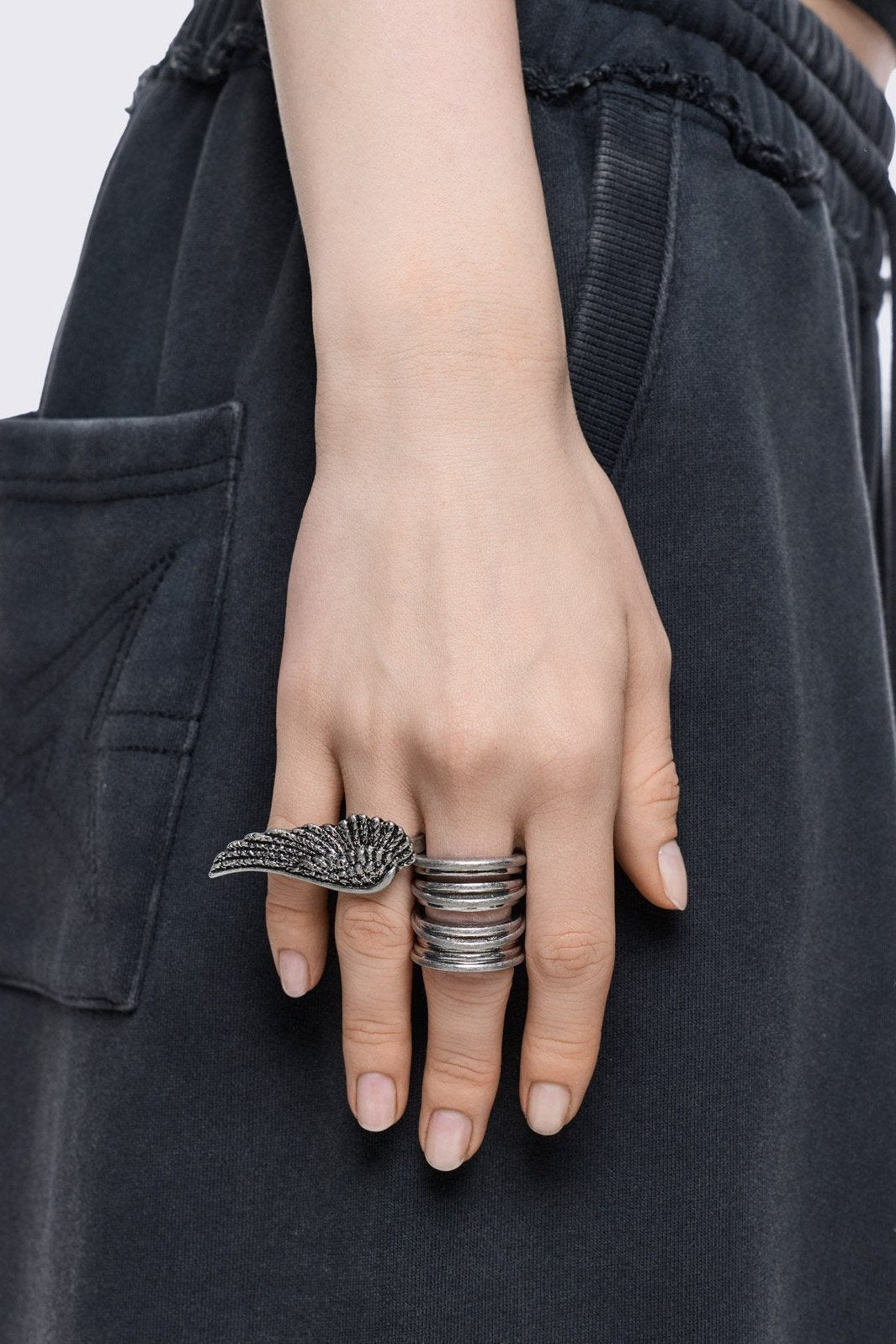 Minga London Dusty Wings Ring Set
