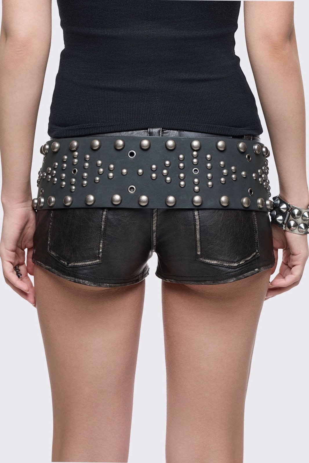Minga London Petra Black Fringe Belt