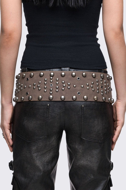 Minga London Petra Brown Fringe Belt