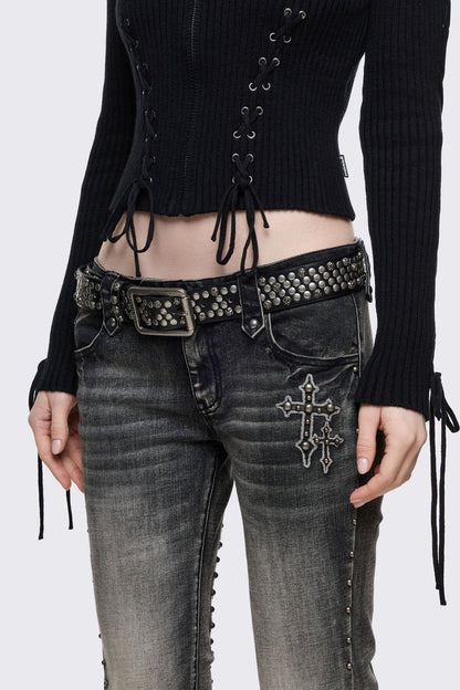 Minga London Hammered Buckle Belt