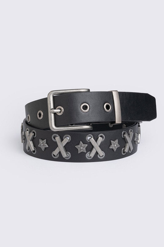 Minga London X-Laced Buckle Belt