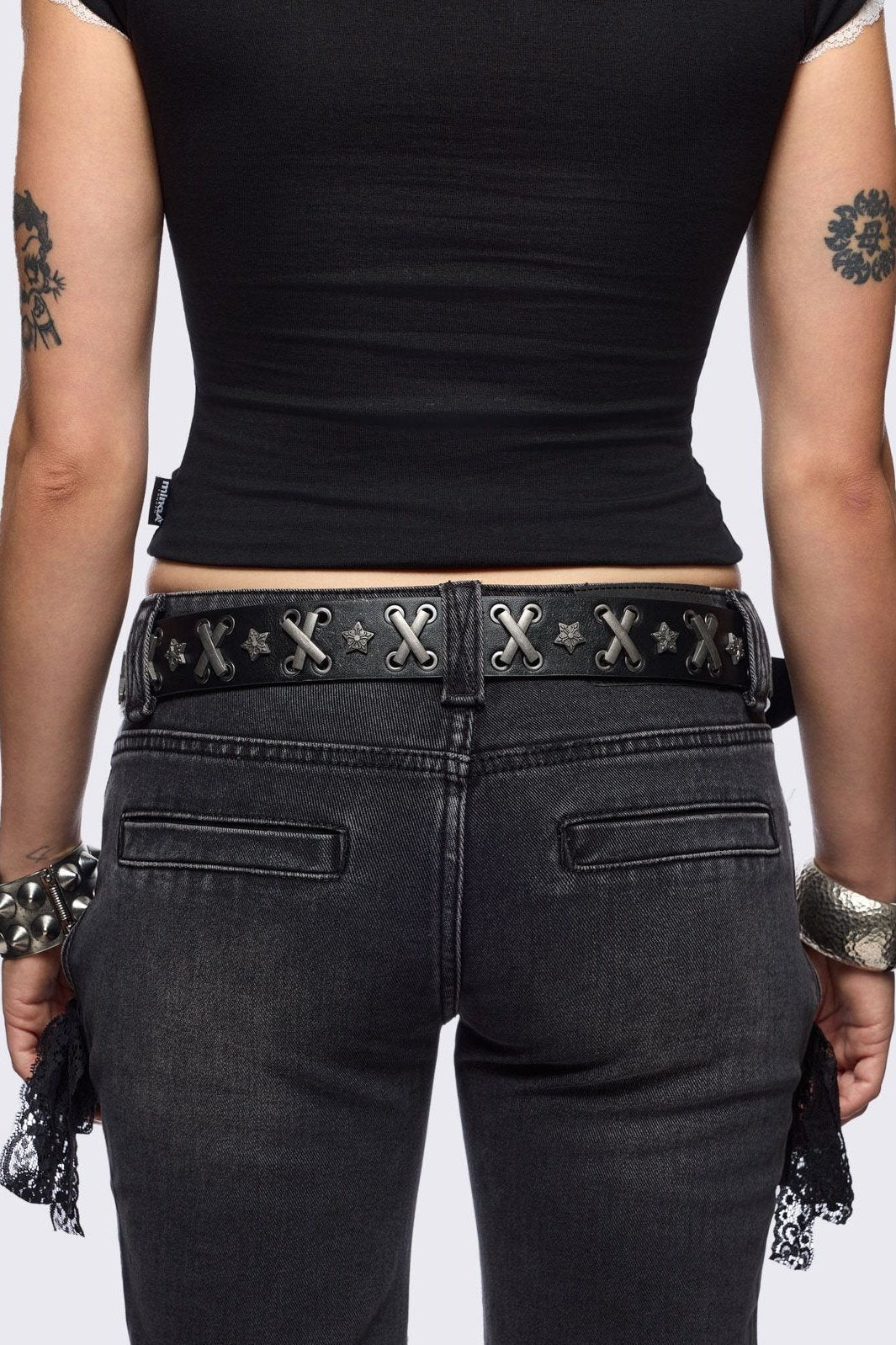Minga London X-Laced Buckle Belt