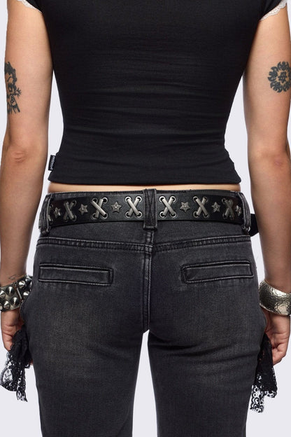 Minga London X-Laced Buckle Belt