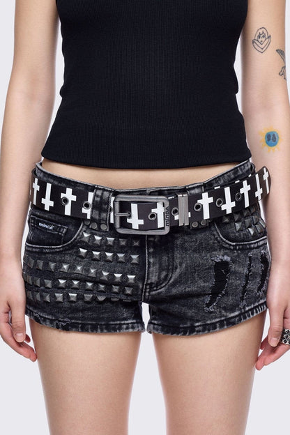 Minga London Crossed Out Buckle Belt