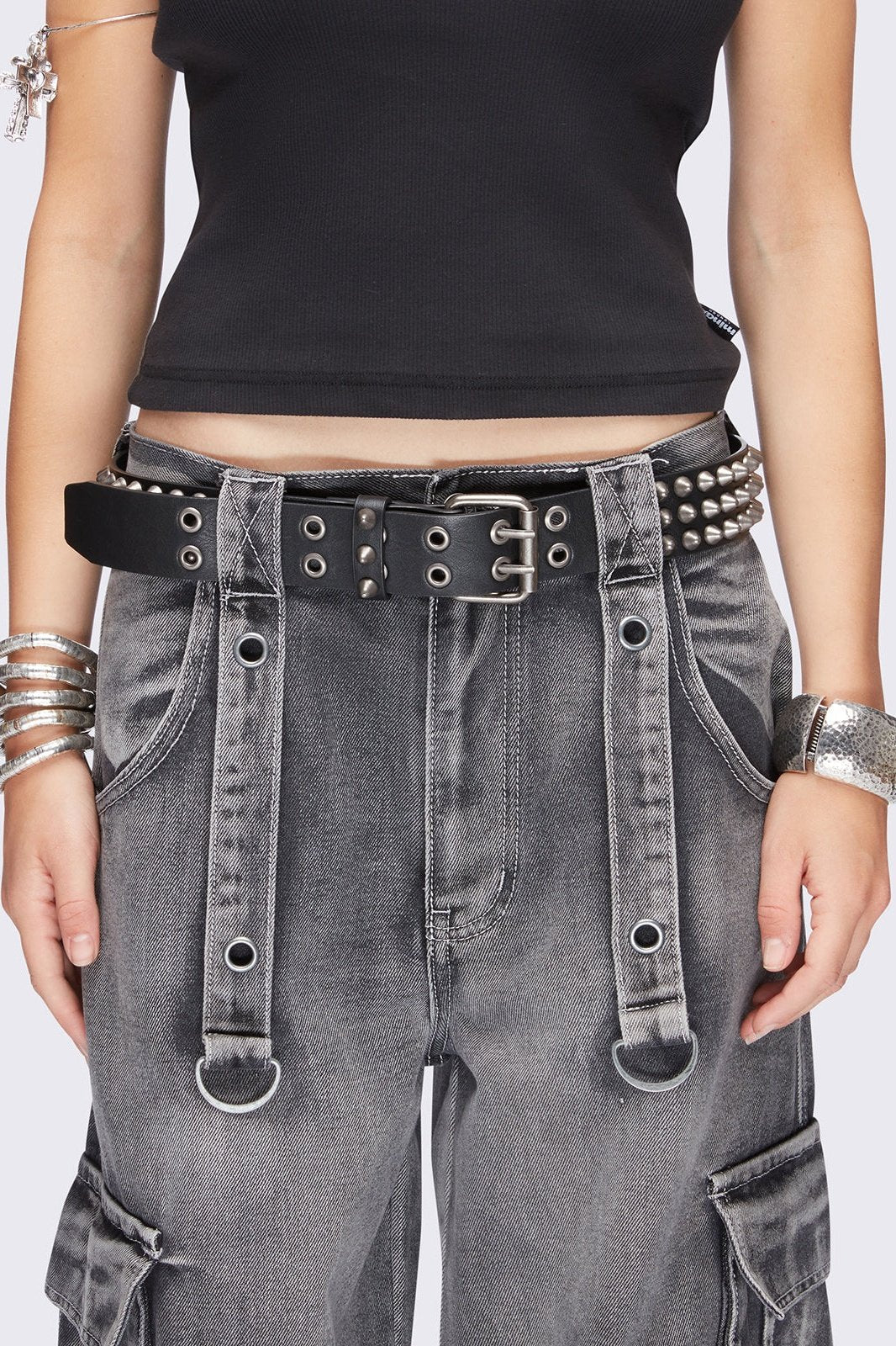 Minga London Brutal Spike Studded Belt