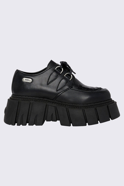 Minga London Gig Black Creeper Shoes