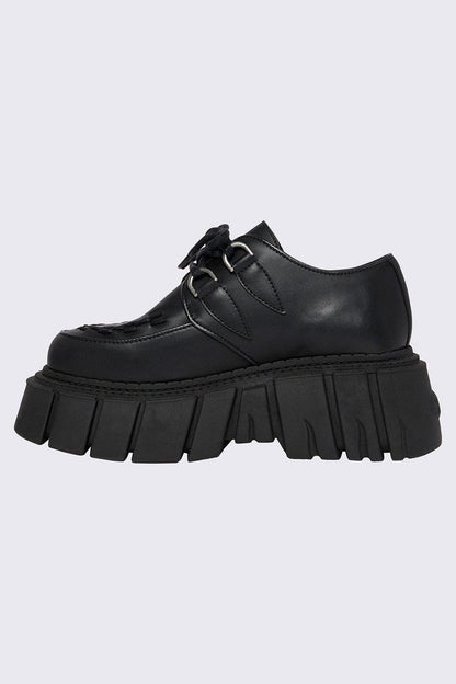 Minga London Gig Black Creeper Shoes