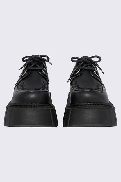 Minga London Gig Black Creeper Shoes