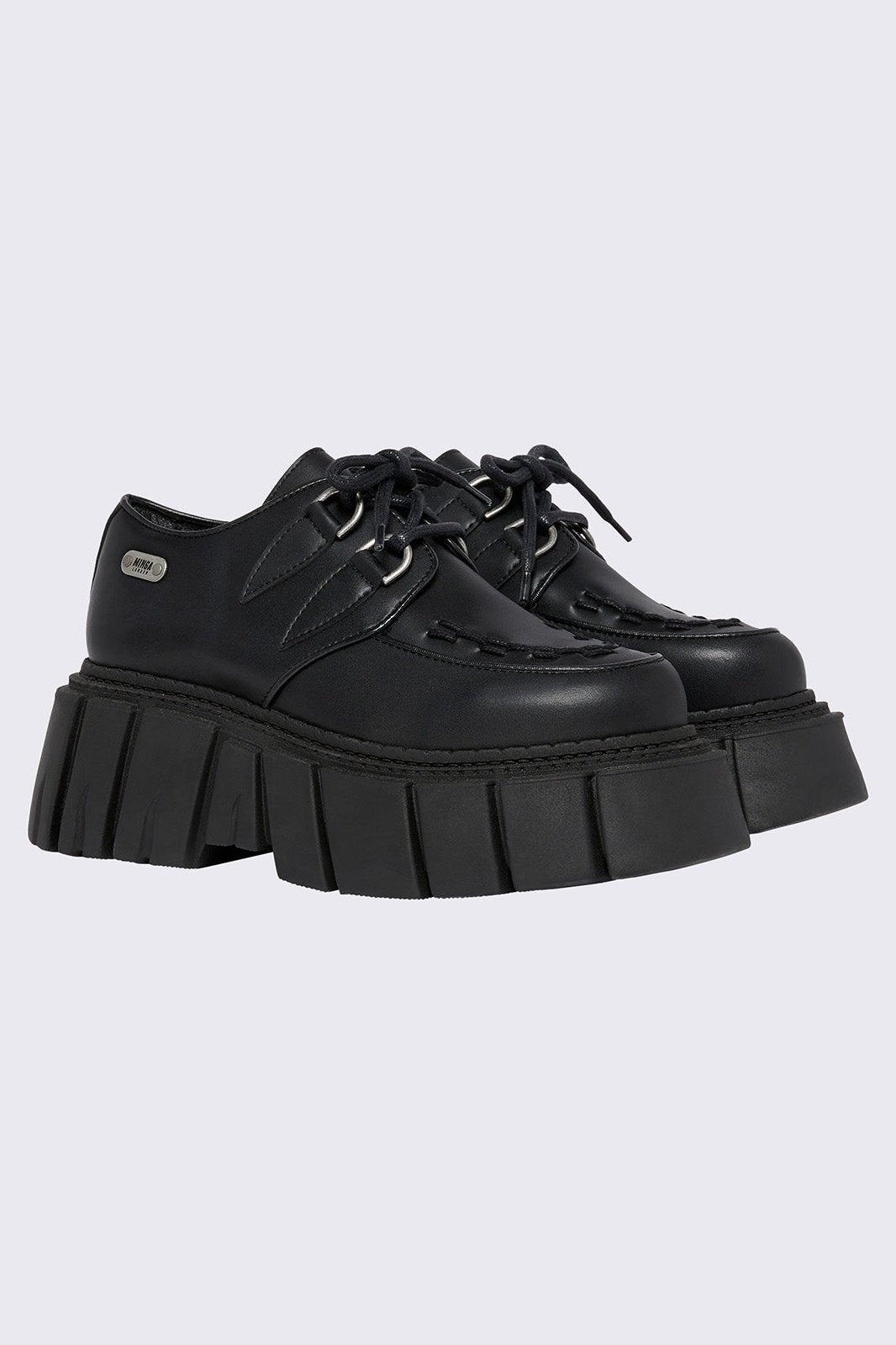Minga London Gig Black Creeper Shoes
