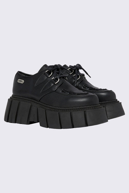 Minga London Gig Black Creeper Shoes