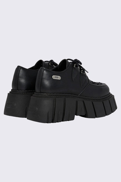 Minga London Gig Black Creeper Shoes