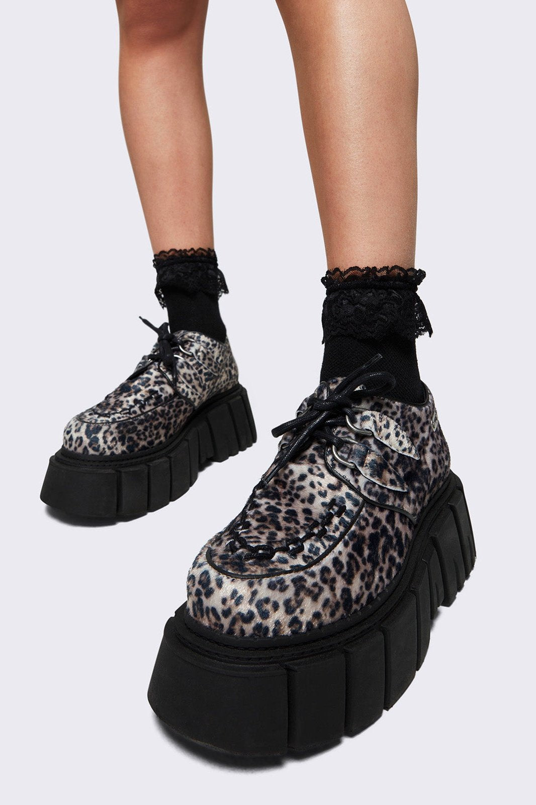 Minga London Gig Leopard Creeper Shoes