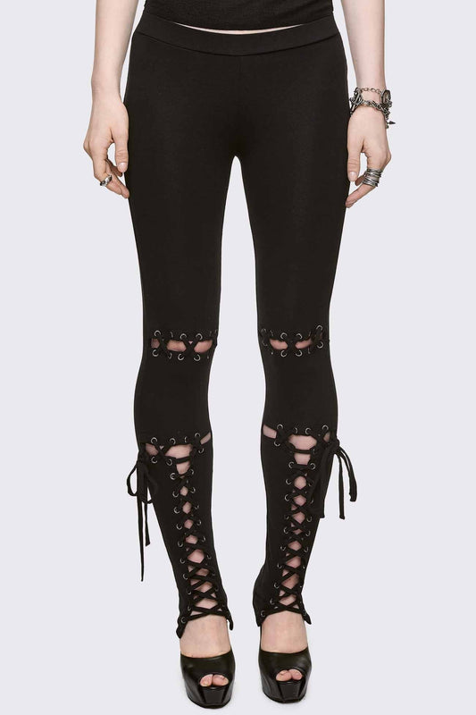 Minga London Laced Up Leggings