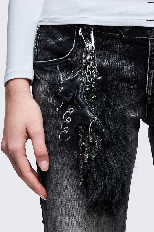 Minga London Heart Thief Furry Keychain