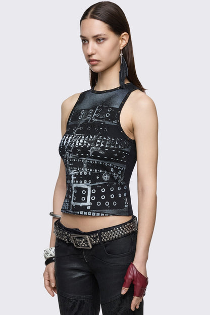 Minga London Buckled Vest Top