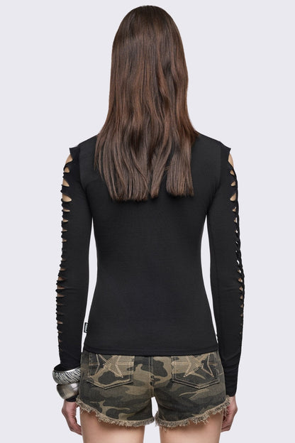 Minga London Too High To Care Slashed Top