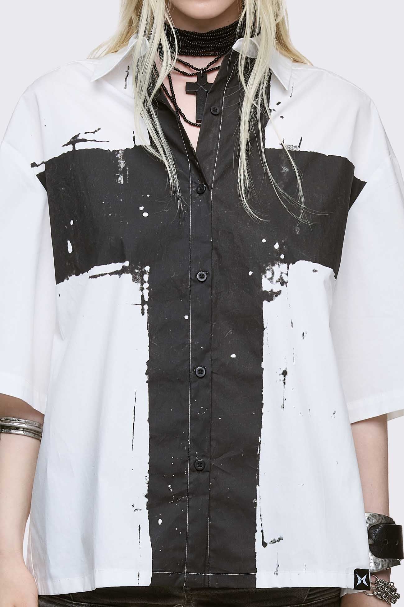Minga London Never Saint White Shirt