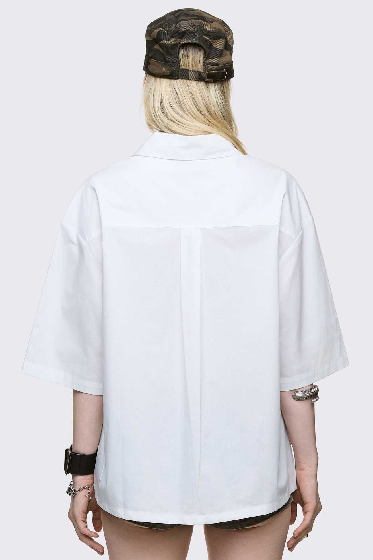 Minga London Never Saint White Shirt