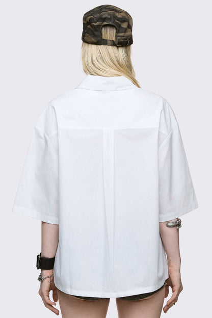 Minga London Never Saint White Shirt