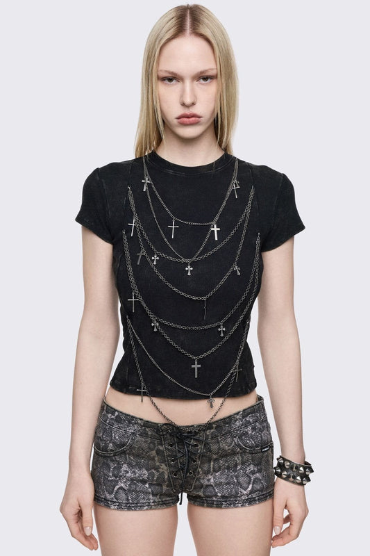 Minga London Pendent Armor Baby Tee