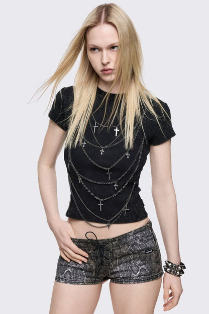 Minga London Pendent Armor Baby Tee