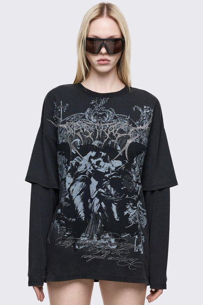 Minga London Dark Renaissance Layered T-Shirt