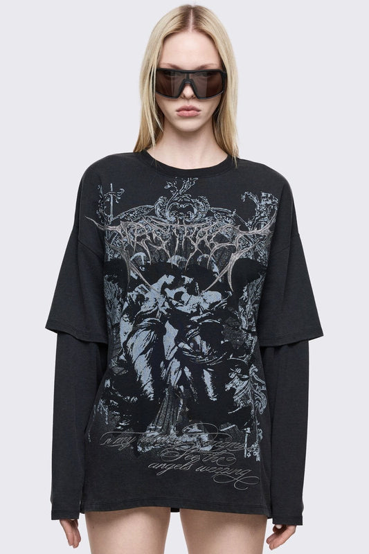 Minga London Dark Renaissance Layered T-Shirt
