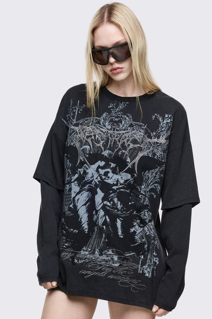 Minga London Dark Renaissance Layered T-Shirt