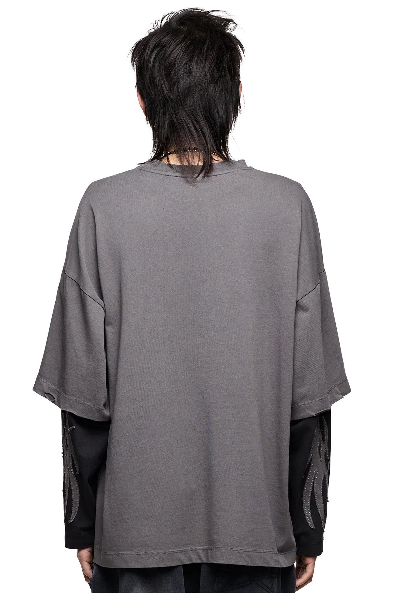 Minga London Luvx Grey Layered T-Shirt