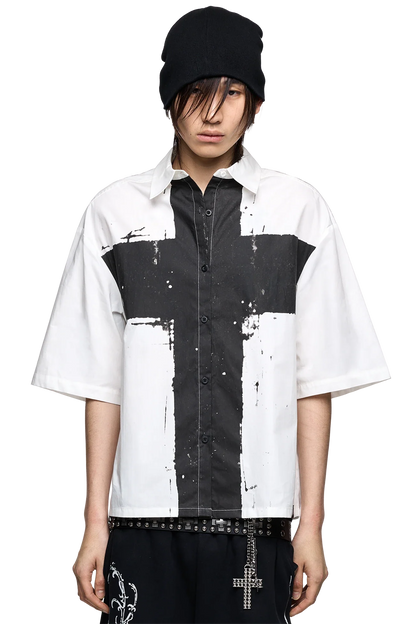 Minga London Never Saint White Shirt