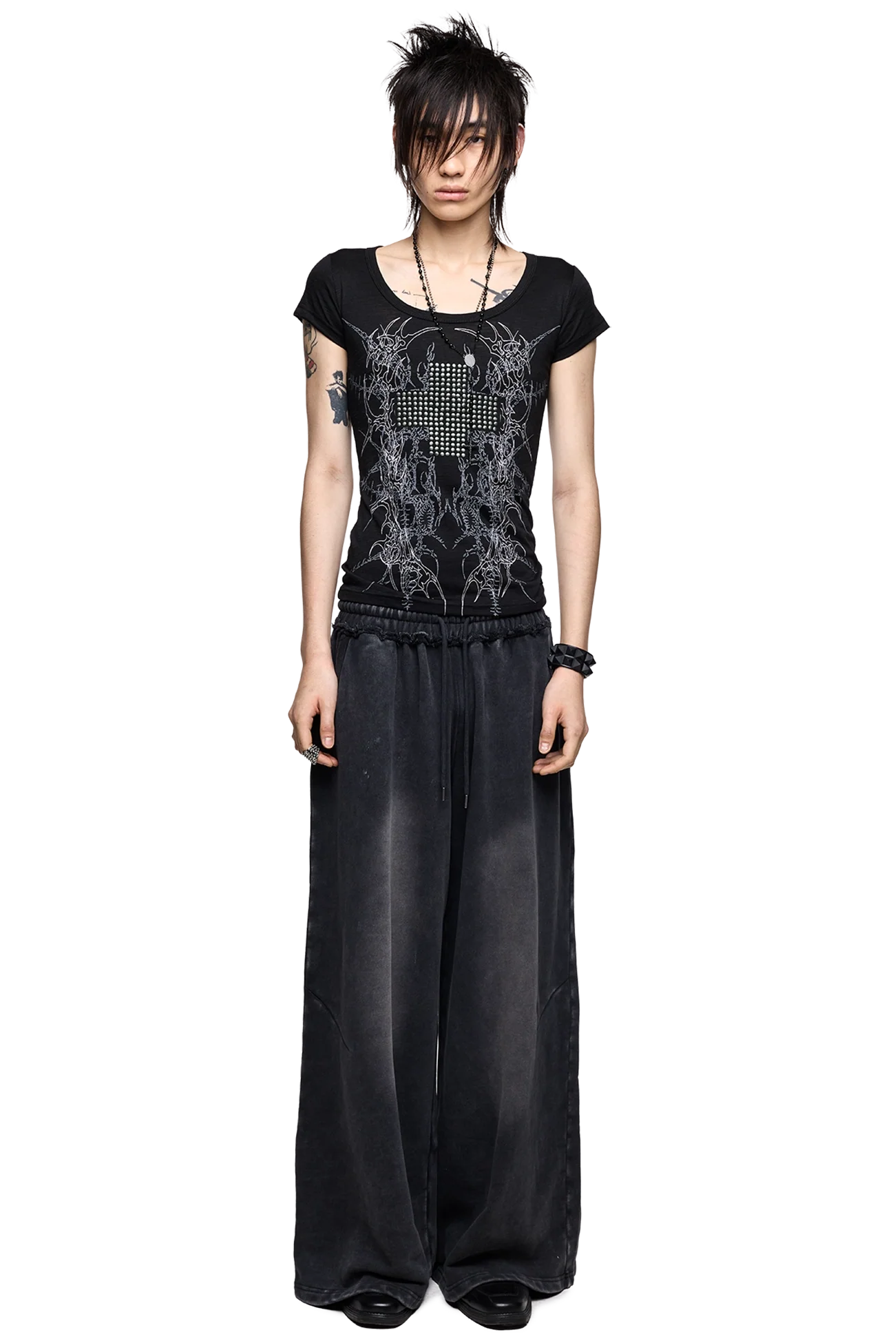 Minga London Blur Black Washed Sweatpants