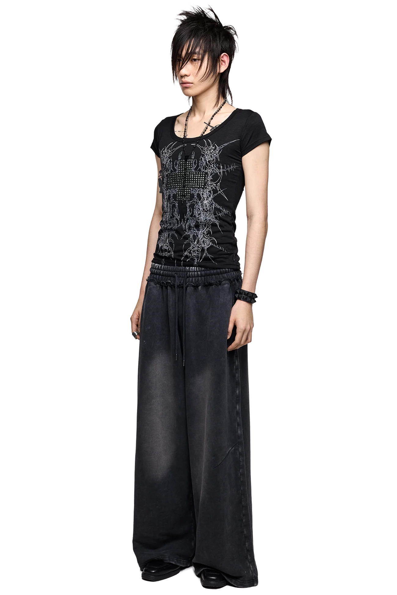 Minga London Blur Black Washed Sweatpants