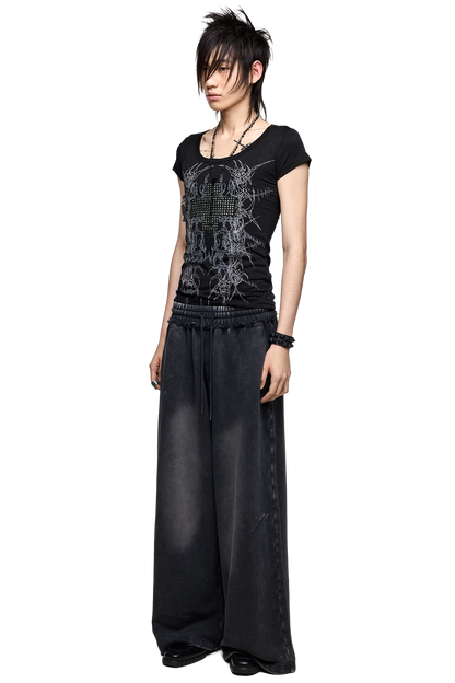 Minga London Blur Black Washed Sweatpants