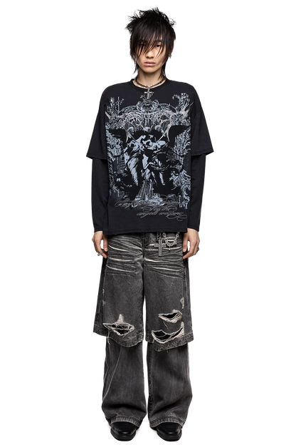 Minga London Dark Renaissance Layered T-Shirt