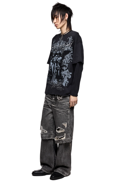 Minga London Dark Renaissance Layered T-Shirt