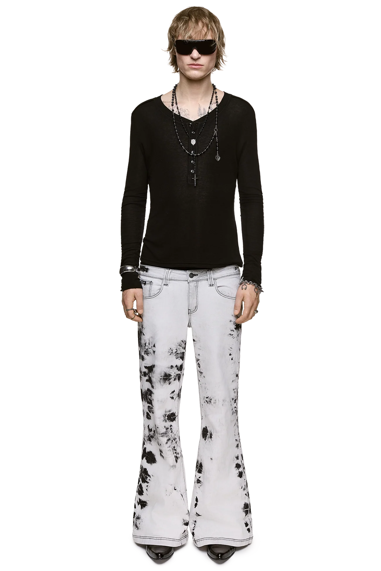 Minga London Bianco Flared Jeans