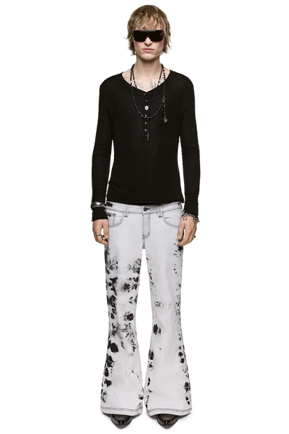 Minga London Bianco Flared Jeans