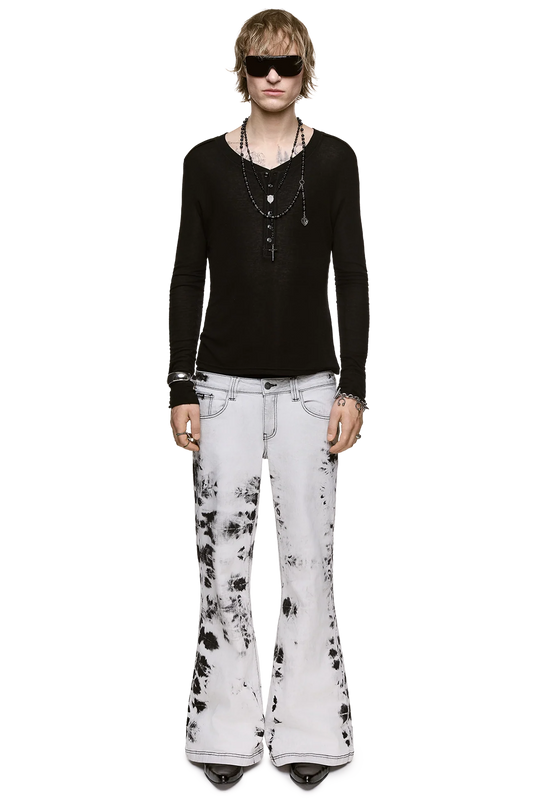Minga London Bianco Flared Jeans
