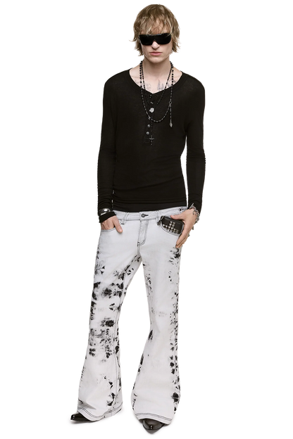 Minga London Bianco Flared Jeans